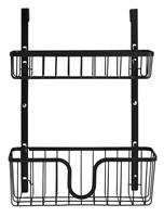 Argos Home 2 Tier Over Door Storage Organiser - Black