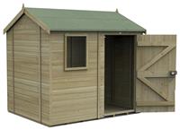 Forest Timberdale 1 Window Reverse Apex Shed - 8 x 6ft