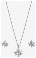 Jon Richard Rhodium Plated Tree Of Life Gift Set