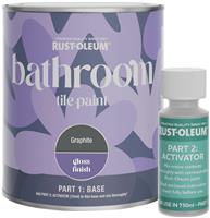 Rust-Oleum Bathroom Tile Gloss Paint 750ml - Graphite