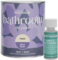 Rust-Oleum Bathroom Tile Gloss Paint 750ml - Hessian