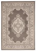 Homemaker Bukhura Traditional Taupe Cut Pile Runner-200x67cm