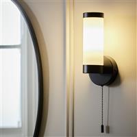 Argos Home Opal Glass Bathroom Wall Light - Black