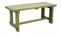 Forest Garden Wooden Garden Table - Natural