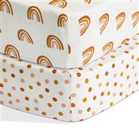 Habitat Cotton Rainbow Twin Nursery Fitted Sheet - Moses