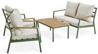 Habitat Mylar 4 Seater Metal Garden Sofa Set - Green