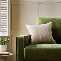 Habitat Yarn Dye Stripe Cushion - Cream - 43x43cm