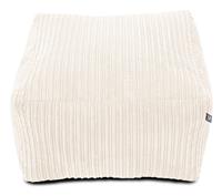 rucomfy Fabric Jumbo Cord Footstool - Ivory