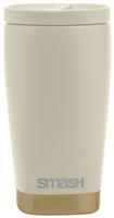 Smash Beige & Gold Stainless Steel Travel Coffee Cup - 350ml