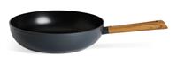 Habitat Wood Effect 28cm Non Stick Aluminium Wok