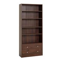 Argos Home Maine 2 Drawer Bookcase - Walnut