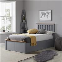 Birlea Phoenix Single End Lift Ottoman Bed - Stone Grey