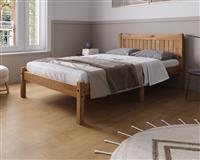Birlea Rio Double Bed Frame with Mattress - Pine