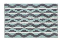Habitat Retro Wave Geo Bath Mat - Blue