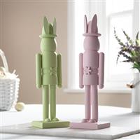 Home Pink And Green Nutcracker Easter Decoration