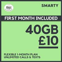 SMARTY 80GB Pre-loaded Pay As You Go SIM