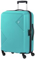 American Tourister Zakk Blue 4 Wheel Hard Case - Medium