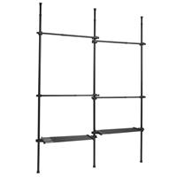 Argos Home Double Adjustable Ceiling Rail - Black