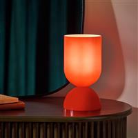 Habitat Gloss Glass Table Lamp - Red