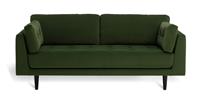 Habitat Kleo Fabric 3 Seater Sofa - Forest Green