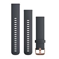 Garmin Quick Release Silicone Watch Band - Blue / Rose Gold