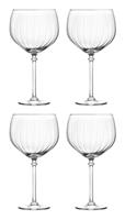 Habitat Optic Ribbed Set of 4 Gin Glasses