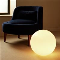 Habitat Caliban Globe XL Glass Lamp - White