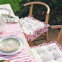 Habitat x Sanderson & National Trust Bellis Seat Cushion 2pk