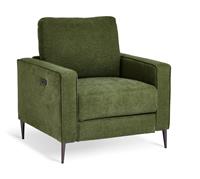 Habitat Kendric Fabric Recliner Armchair - Green