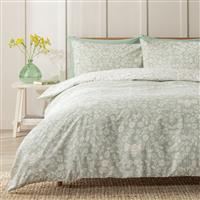 Argos Home Floral Bee Green Bedding Set - Superking