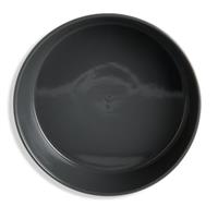 Habitat Leaf 4 Piece Stoneware Pasta Bowls - Black & White