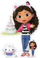 Star Cutouts Gabby With Cake Cardboard Cutout