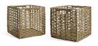 Habitat Set of 2 Seagrass Square Plus Boxes - Natural