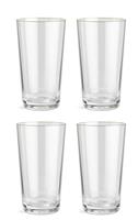 Habitat Gold Rim Tumbler - Pack of 4