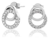 Olivia Burton Silver Classic Interlink Drop Stud Earrings