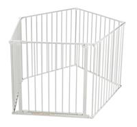 Scandinavian Pet Pen with Wall Fittings-White