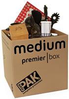 StorePAK HD Medium Folded Cardboard Storage Boxes- Set of 5