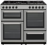 Bush BRC100RDHESSL 100cm Dual Fuel Range Cooker - Silver