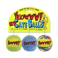 Yeowww My Cat Balls 3 Piece Cat Toy
