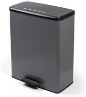 Curver 65Litre Deco Pedal Bin - Cool Grey