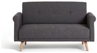 Habitat Evie Fabric 2 Seater Sofa in a Box - Charcoal