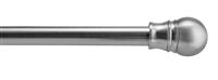 Argos Home Silver Extendable Double Curtain Pole-110cm-300cm