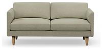 Hutch Fabric Curve Arm 3 Seater Sofa - Oat