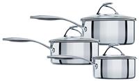 Circulon S Series 3 Piece Stainless Steel Pan Set - Metallic