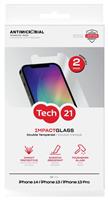 Tech21 iPhone 14 Glass Screen Protector Twinpack