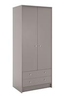 Argos Home Malibu 2 Door 2 Drawer Wardrobe - Grey
