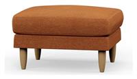 Hutch Fabric Footstool - Rust