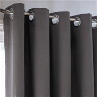 Habitat Plain Blackout Eyelet Curtain - Charcoal