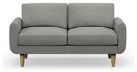 Hutch Fabric Round Arm 2 Seater Sofa - Dove Grey