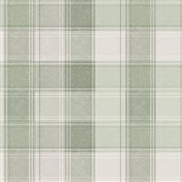 Arthouse Check Green Wallpaper
